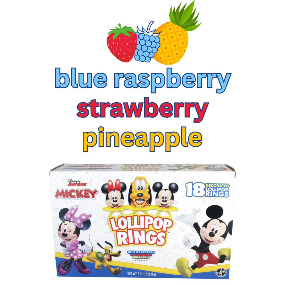 Imaginings 3 Disney Junior lollipop rings shown in a playful display for parties.
