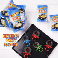 Imaginings 3 Hot Wheels lollipop ring design, eye-catching party addition.