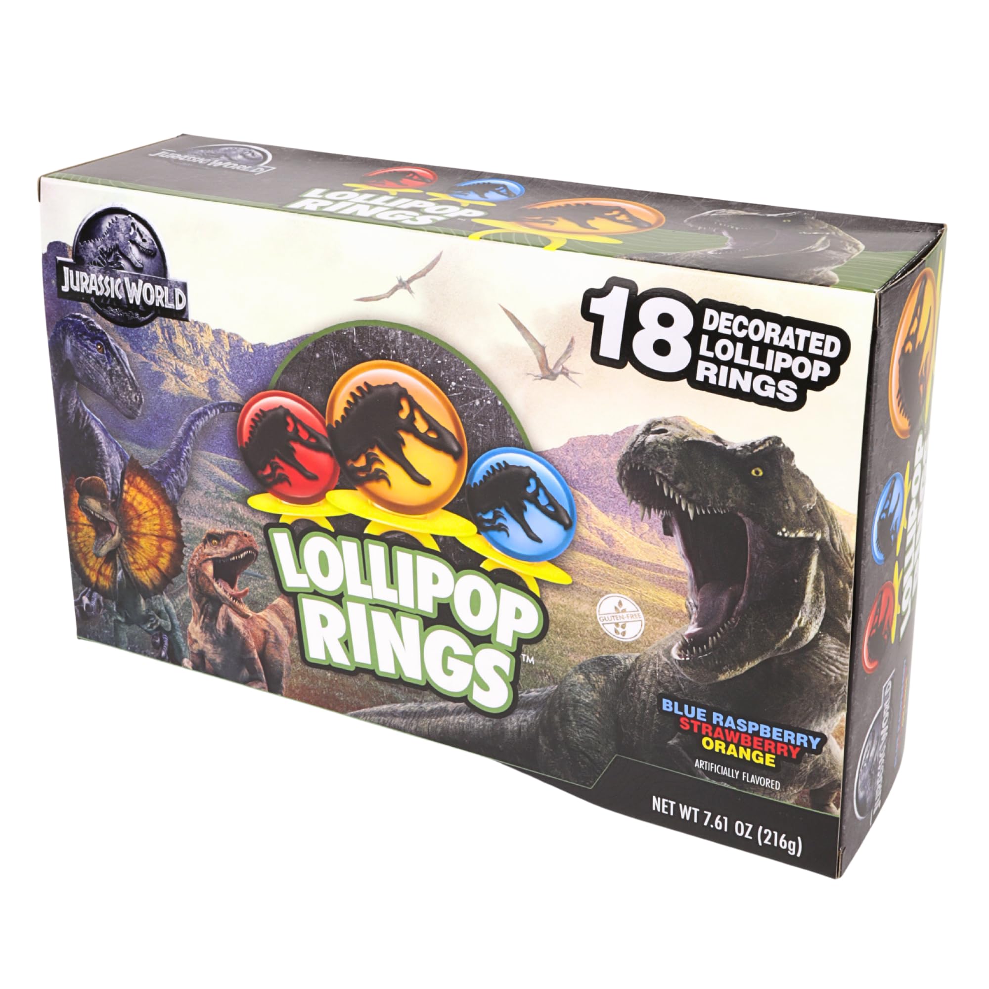 Imaginings 3 Jurassic World lollipop ring used as birthday party favors