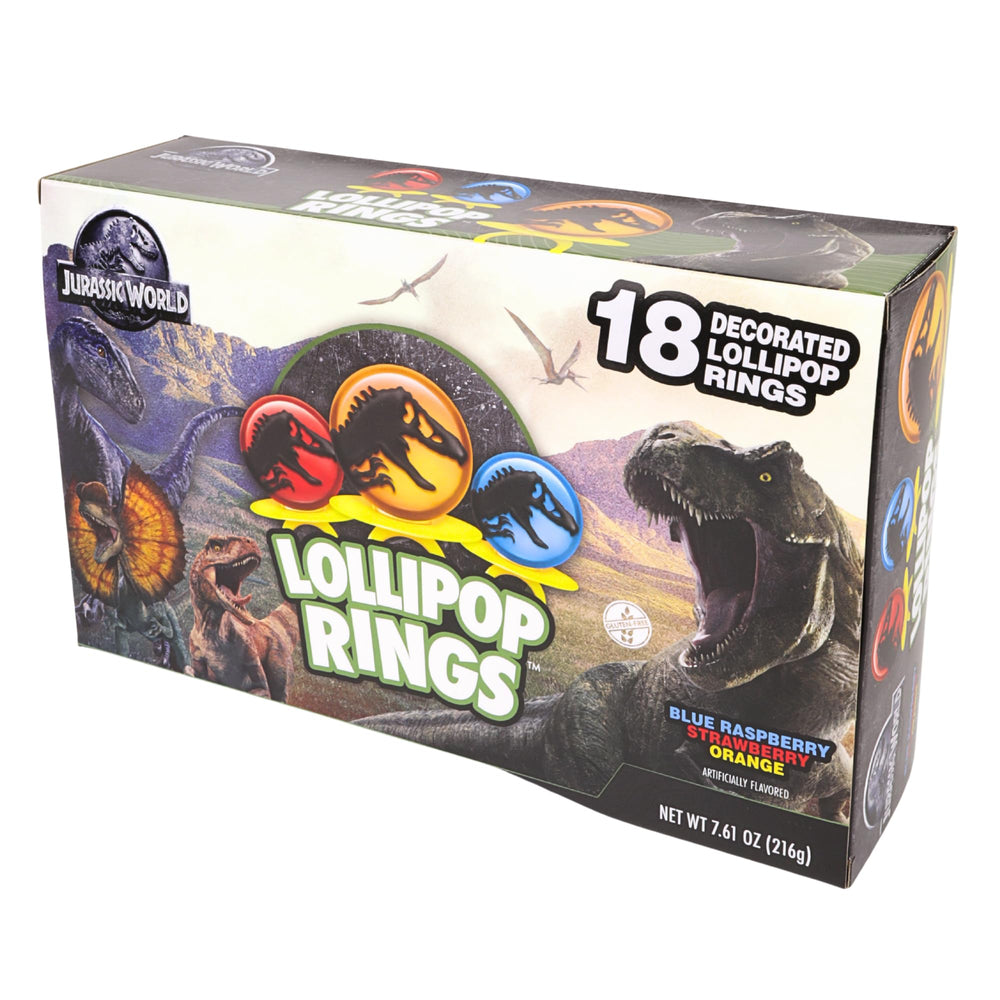 Imaginings 3 Jurassic World lollipop ring used as birthday party favors
