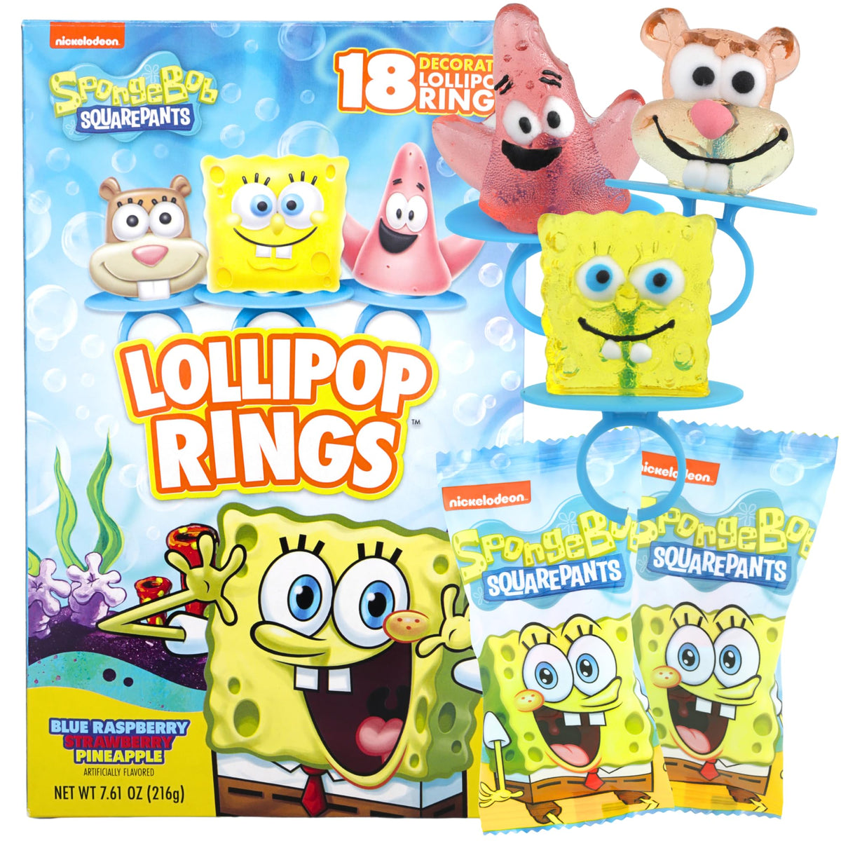 Imaginings 3 SpongeBob Patrick lollipop ring, great kid-friendly birthday party favor