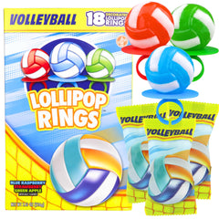 Imaginings 3 Volleyball Lollipop Ring with colorful volleyball design for festive party favors.