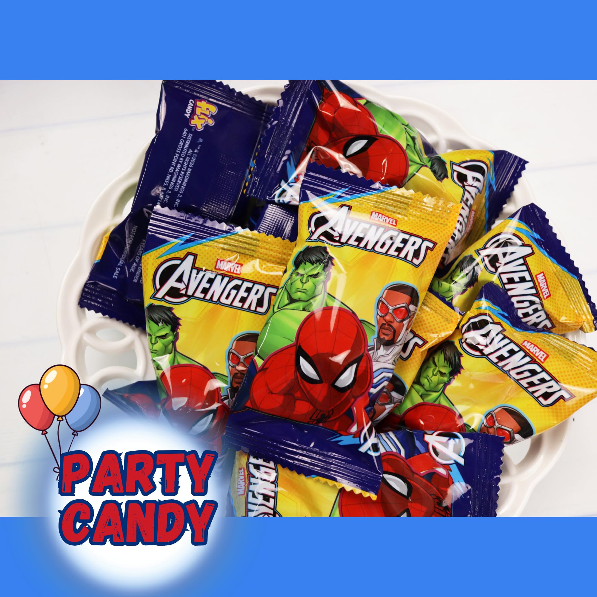 20 individually wrapped suckers with built-in to-from section for easy gifting.