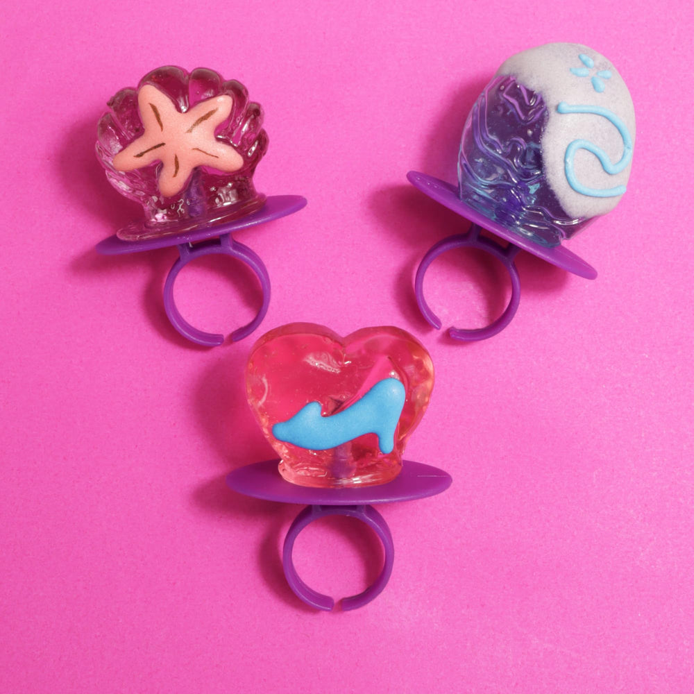 Imaginings 3 classroom-ready lollipop rings for exchange treats and celebrations.