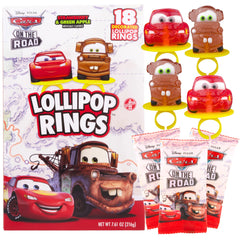Imaginings 3 Disney Pixar Cars Lightning McQueen lollipop ring for birthday treats.