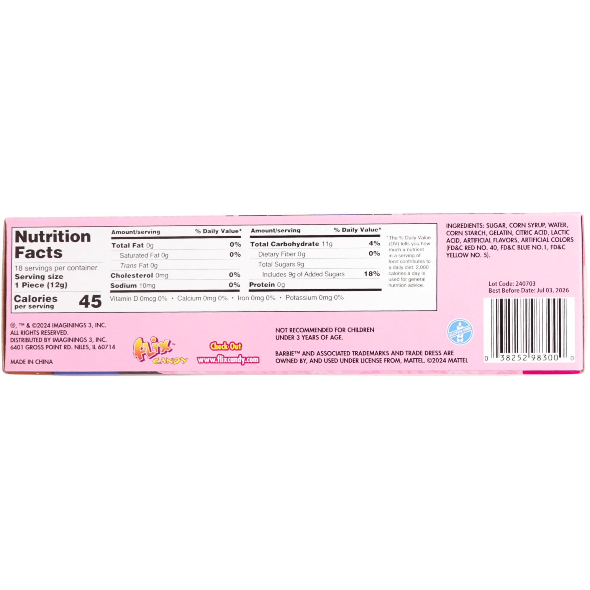 Imaginings 3 fruit flavored suckers, individually wrapped for clean, shareable party treats.