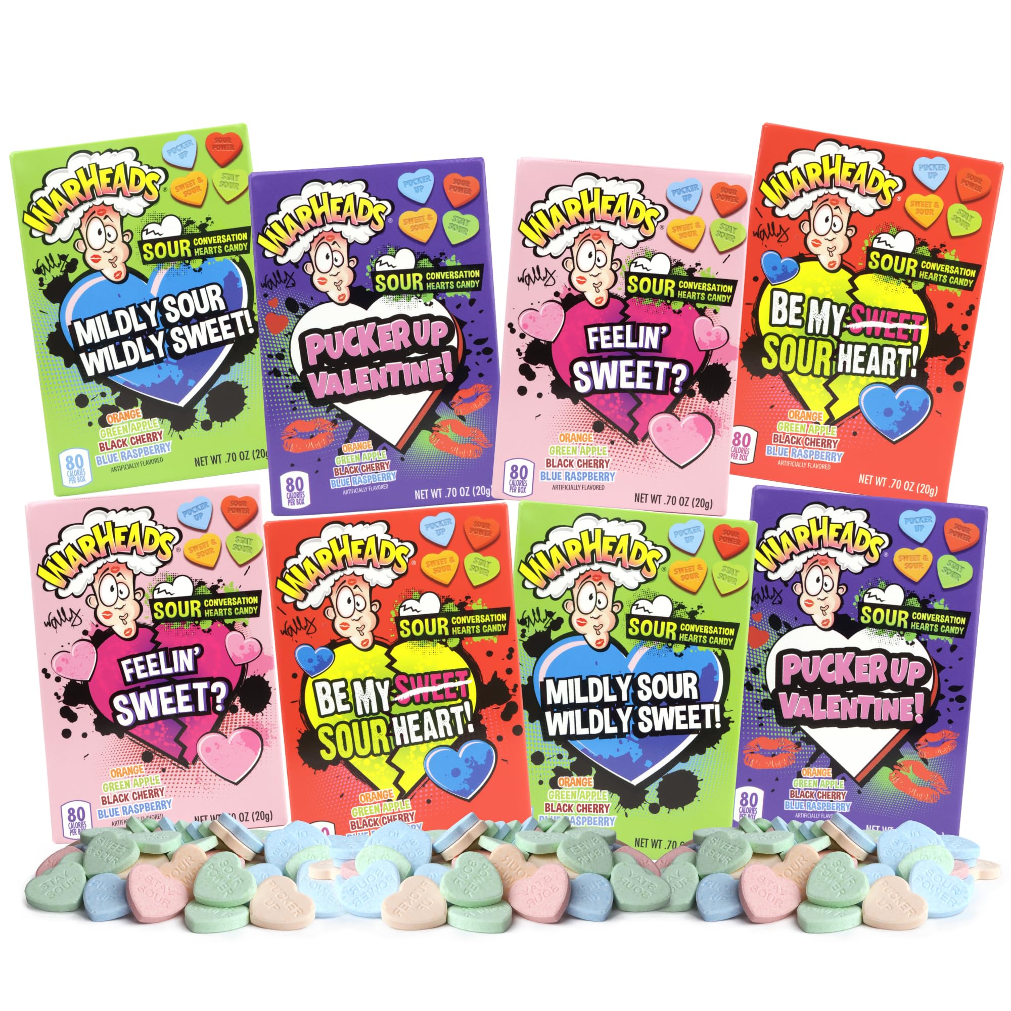 Imaginings 3 Warheads black cherry hearts deliver bold tangy flavor for gifting.