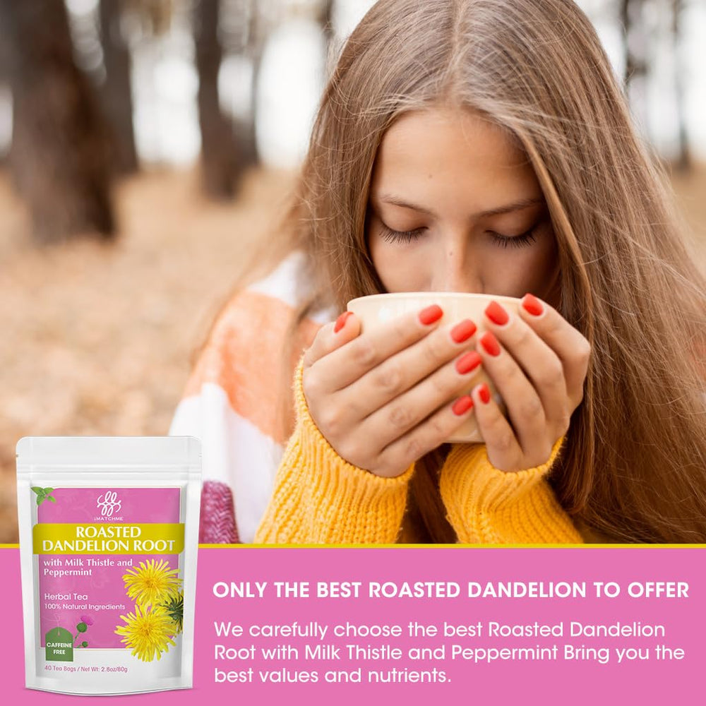 iMATCHME peppermint leaves aroma signals refreshing mint notes and digestive-friendly tea.