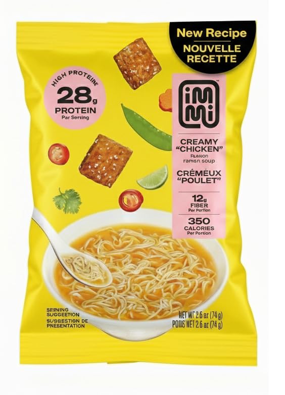 immi Creamy Chicken Ramen corn visible emphasizes natural sweetness and savory balance.