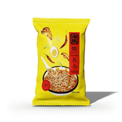 Immi Ramen Spicy Beef packaging emphasizes convenient single-serve design.