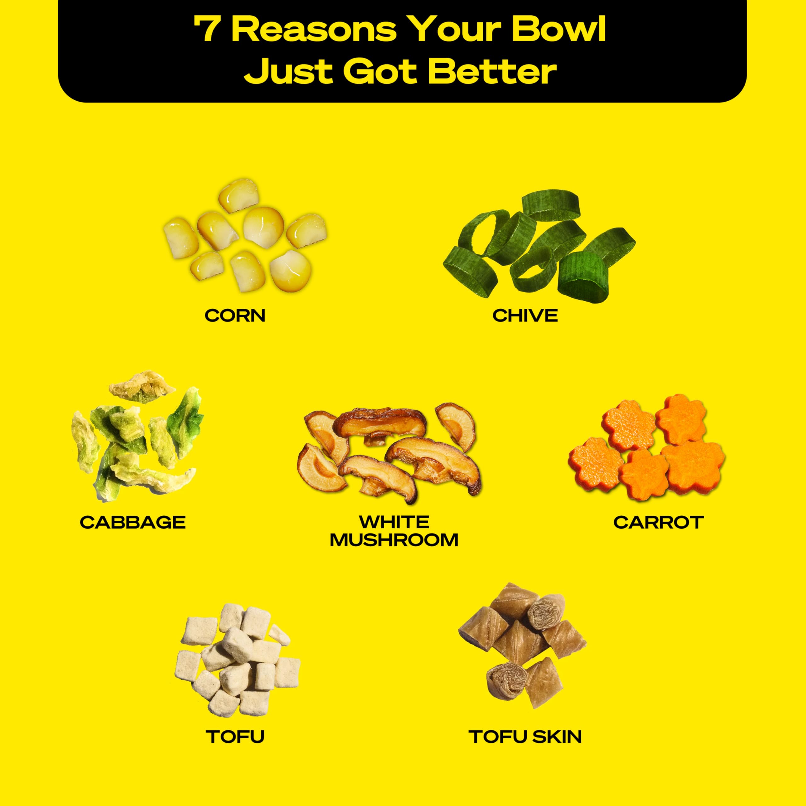 Immi Ramen Toppings Mix tofu skin adds silky, chewy layers