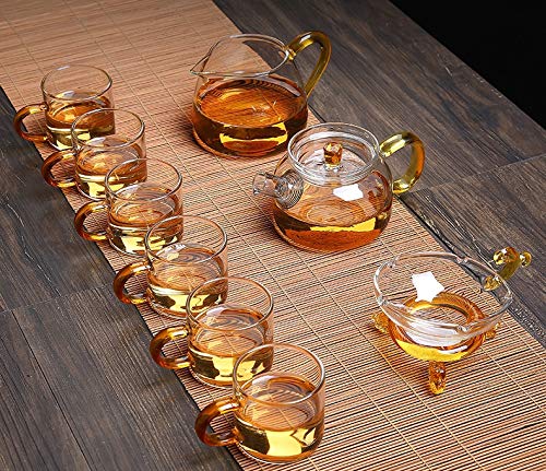 Bright golden cup idea from Imozai Organic Oolong Tea Bags.