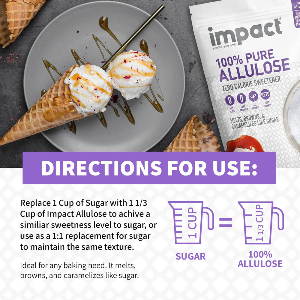 Impact Your Life Allulose in a baking setup—versatile sweetness for cookies and cakes