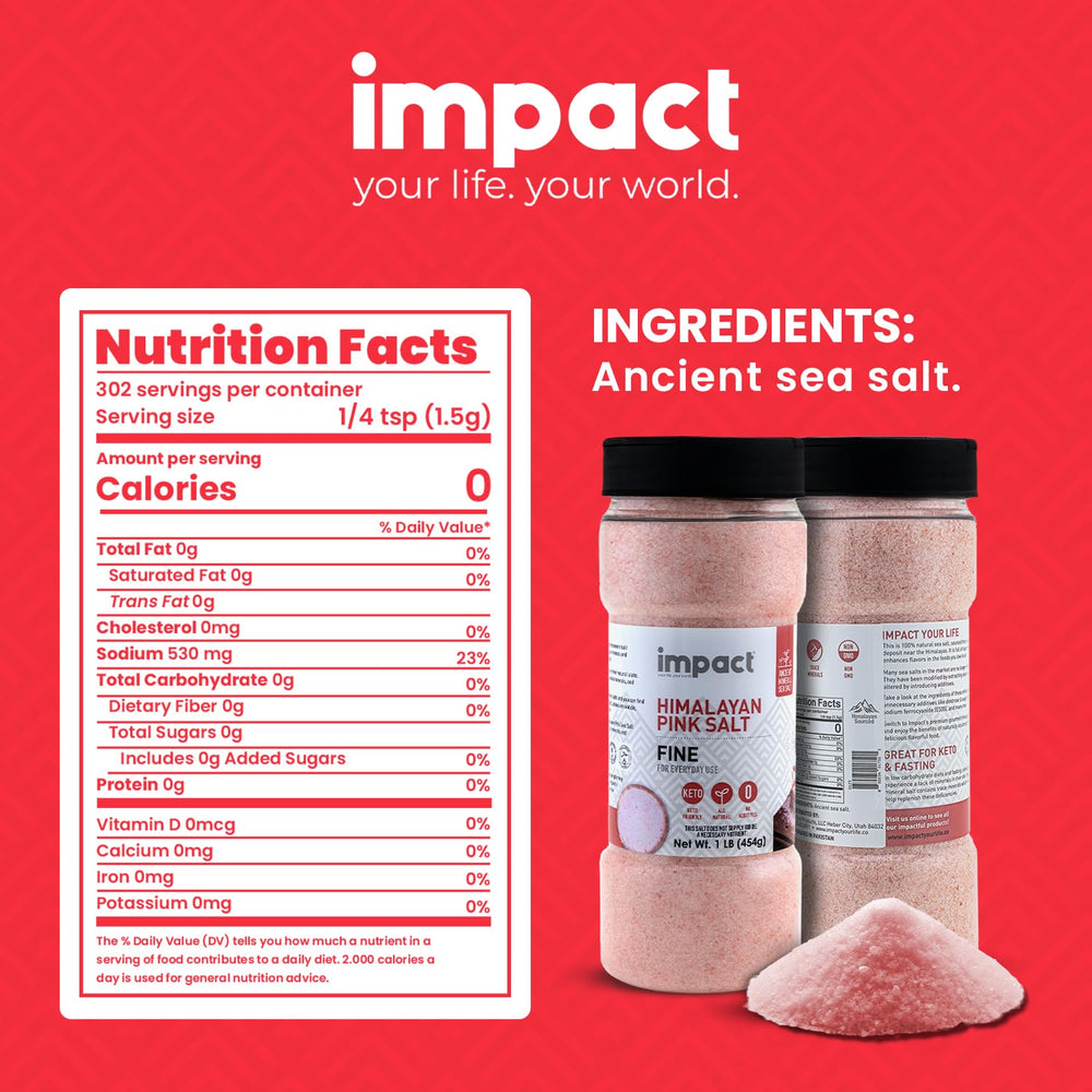 Impact Himalayan Pink Salt crystals in a bowl, highlighting mineral-rich texture for cooking.