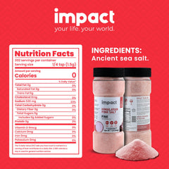 Impact Himalayan Pink Salt crystals in a bowl, highlighting mineral-rich texture for cooking.