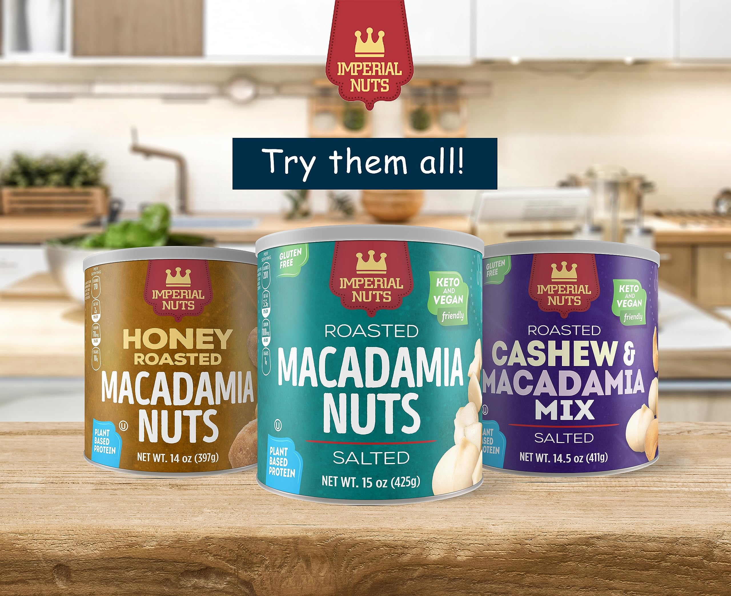 Baking with Imperial Nuts Salted Macadamias for flavor boost