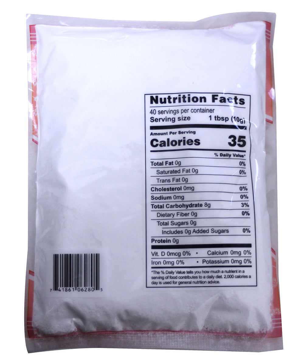Imperial Taste sweet potato starch powder texture closeup highlighting the coarse powder for recipes