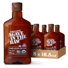 IN THE RAW agave nectar bottle pour for coffee and tea, smooth sweetness