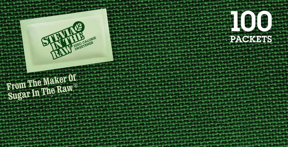 IN THE RAW Stevia packets ideal for baking and cooking.