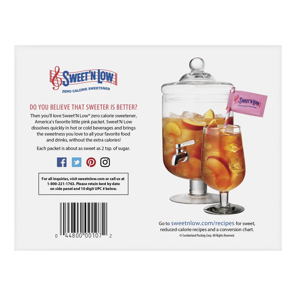 IN THE RAW Sweet'N Low packets dissolving in a cup of coffee for smooth flavor.