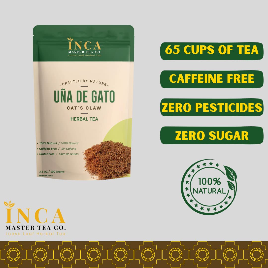 INCA MASTER TEA finely cut cat's claw bark ready for easy brewing