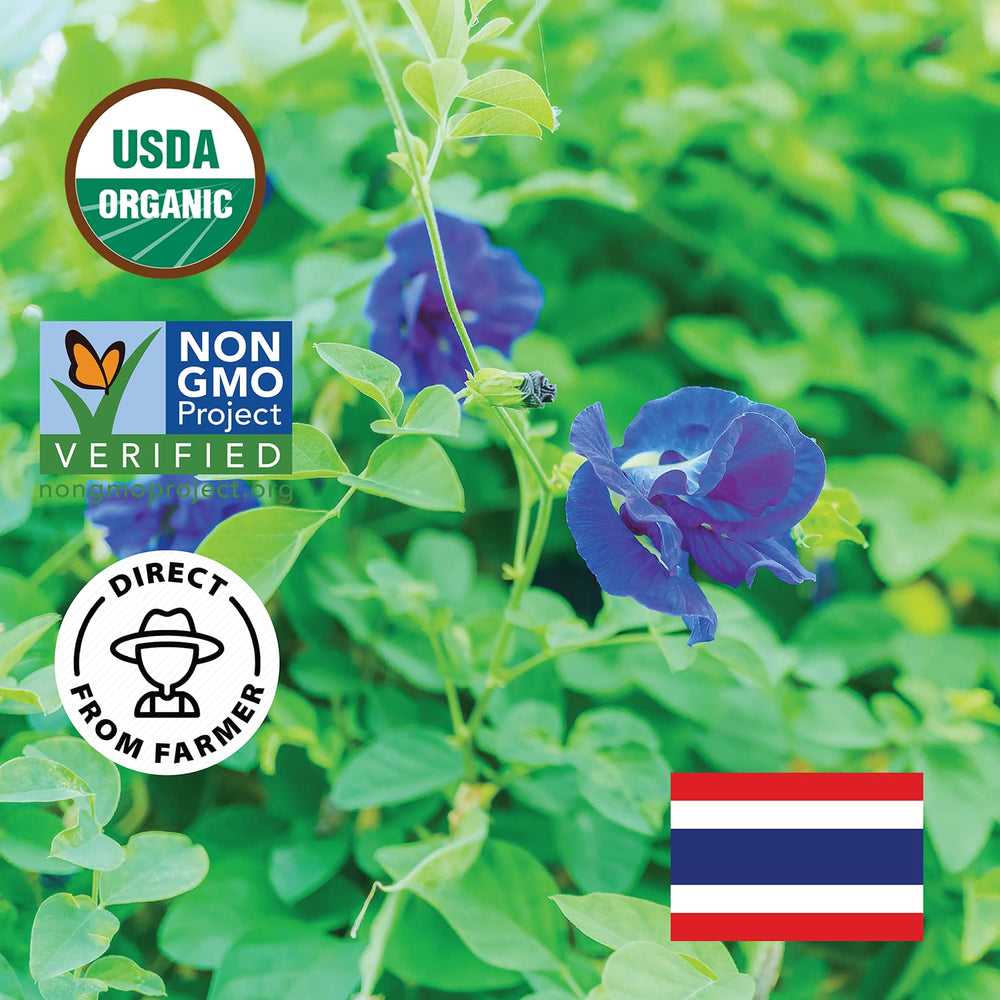 Incas butterfly pea flower blue color test with lemon