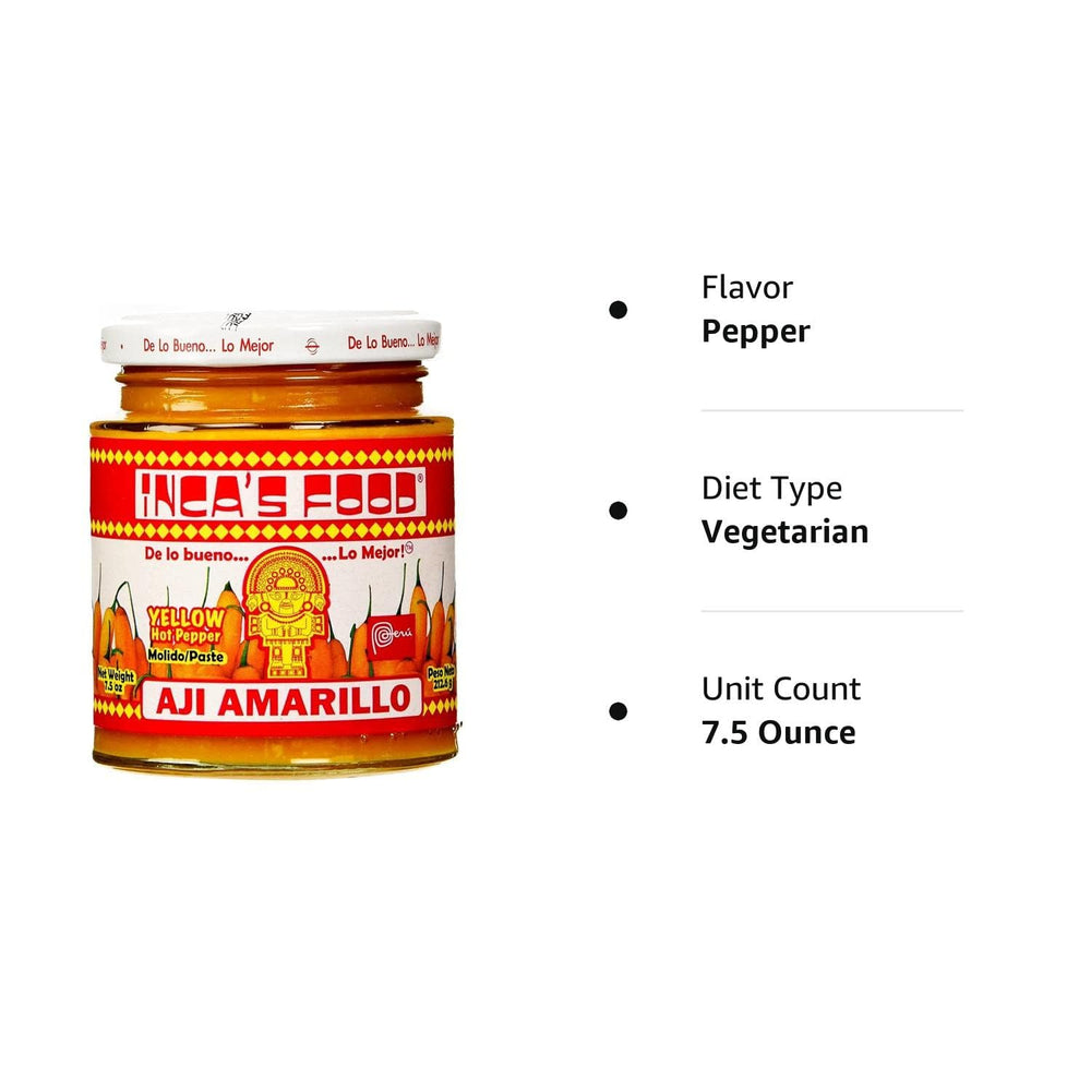 Inca's Food Aji Amarillo paste bowl, showing smooth texture for marinades.