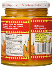 Inca's Food Aji Amarillo paste label close-up shows authentic Peruvian branding.