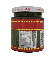 Close-up of Huacatay paste label showing Peruvian herb origins and packaging.