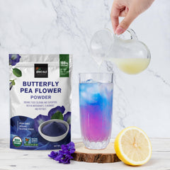 Incas Natural Blue Food Coloring powder for desserts and drinks.