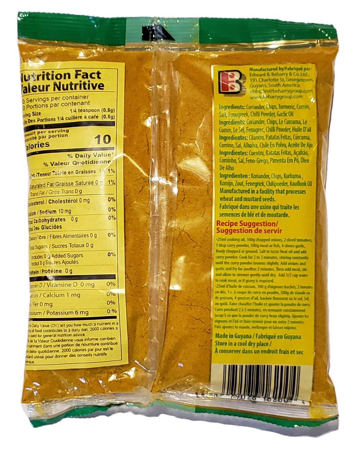 Close-up of Indi Madras packaging showing rich color and aroma for vibrant curries.