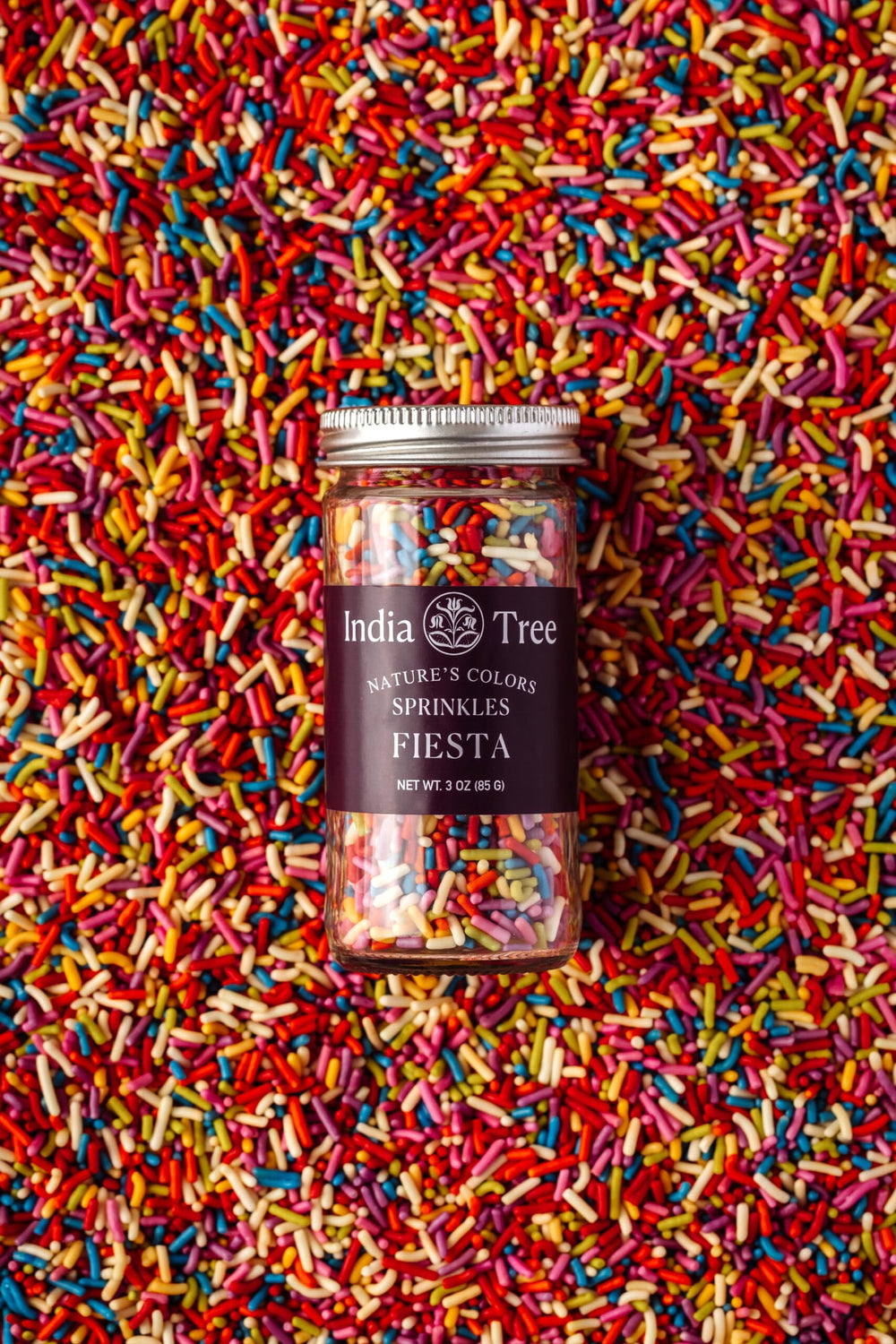 India Tree Nature’s Colors Fiesta sprinkles on cupcakes provide plant-based color.
