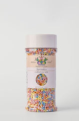 India Tree pastel rainbow sprinkles close-up showing soft colors