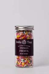 India Tree sprinkles showcase turmeric, beet, and spirulina tones for natural color.