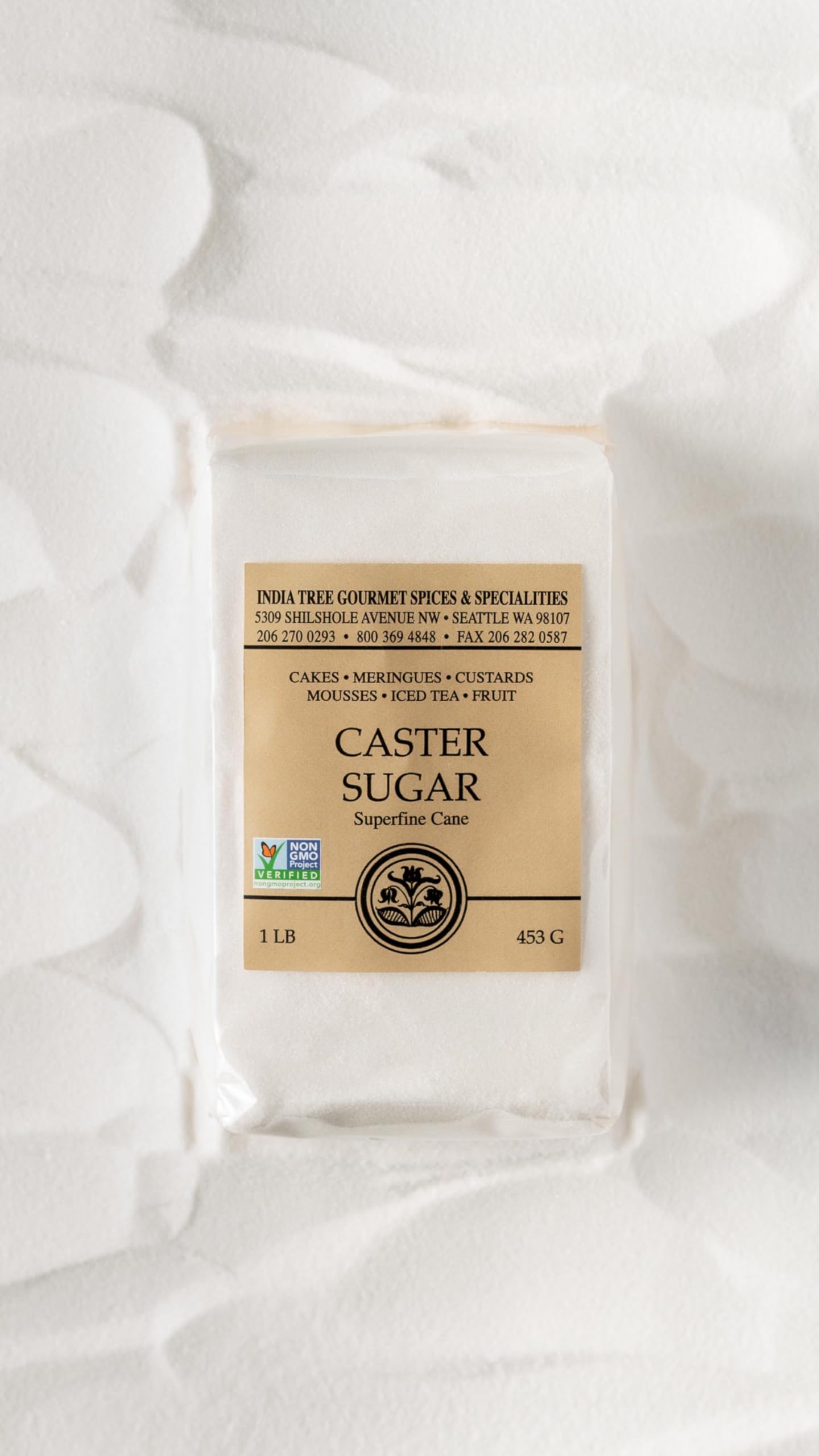 India Tree superfine caster sugar ideal for meringue setup and stability