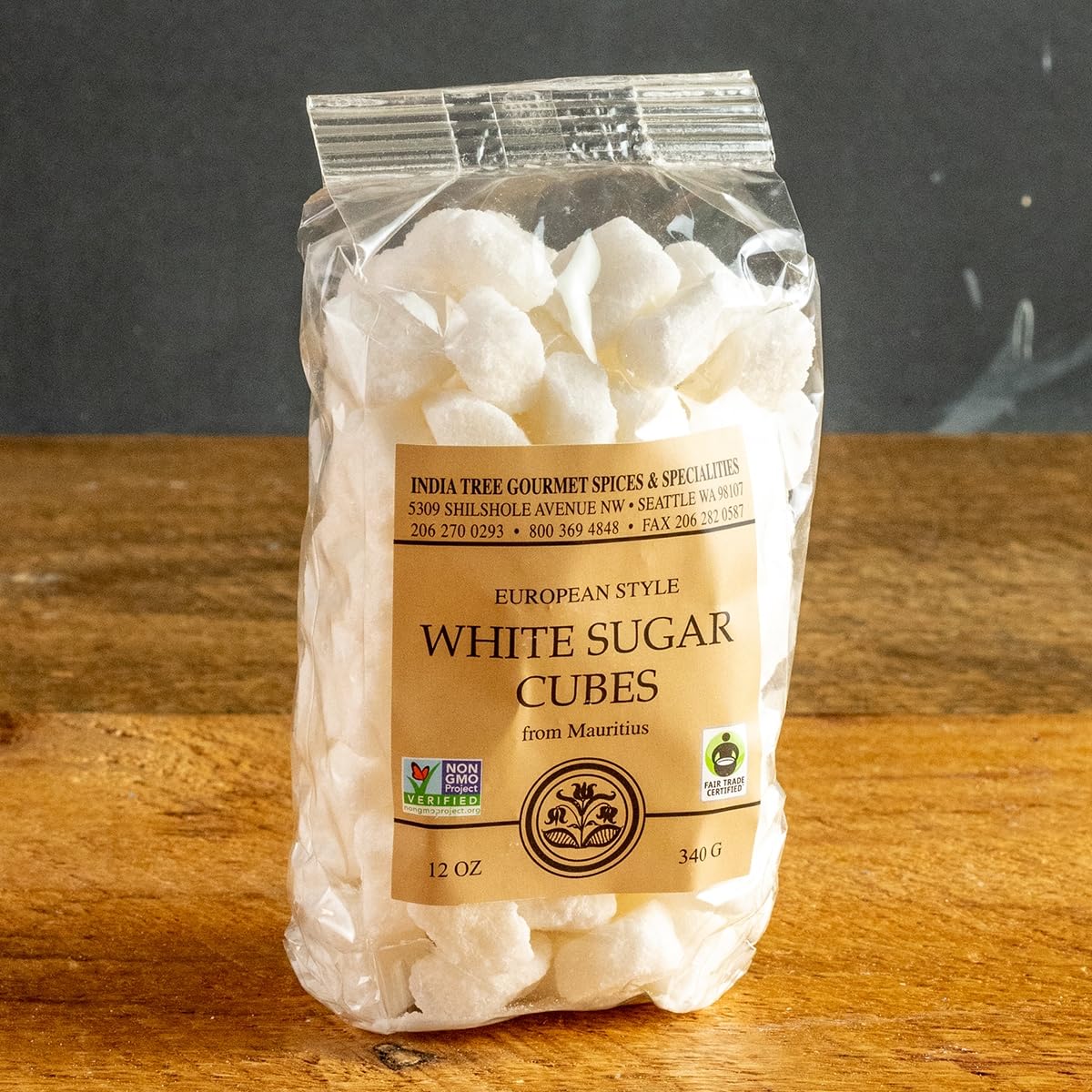 India Tree white sugar cubes in coffee, delivering clean, consistent sweetness.