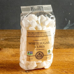 India Tree white sugar cubes in coffee, delivering clean, consistent sweetness.