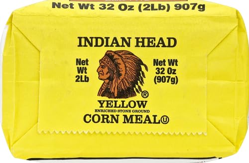 Indian Head Yellow Corn Meal ingredients closeup highlighting natural yellow corn quality