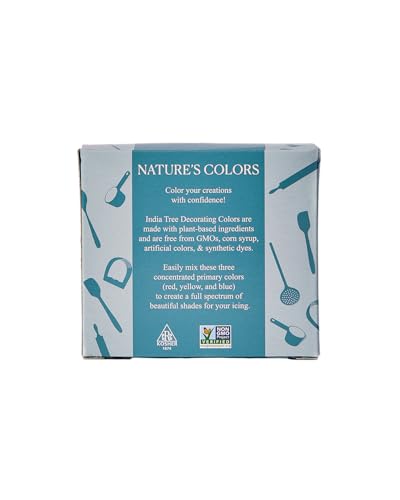 India Tree Nature’s Colors color drops on buttercream for natural tint