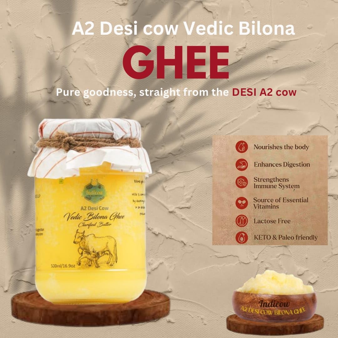 Indicow A2 Ghee tempting aroma closeup evokes rich, aromatic cooking experiences