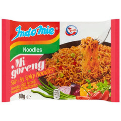 Indomie Mi Goreng hot-spicy noodles pack for quick meals.