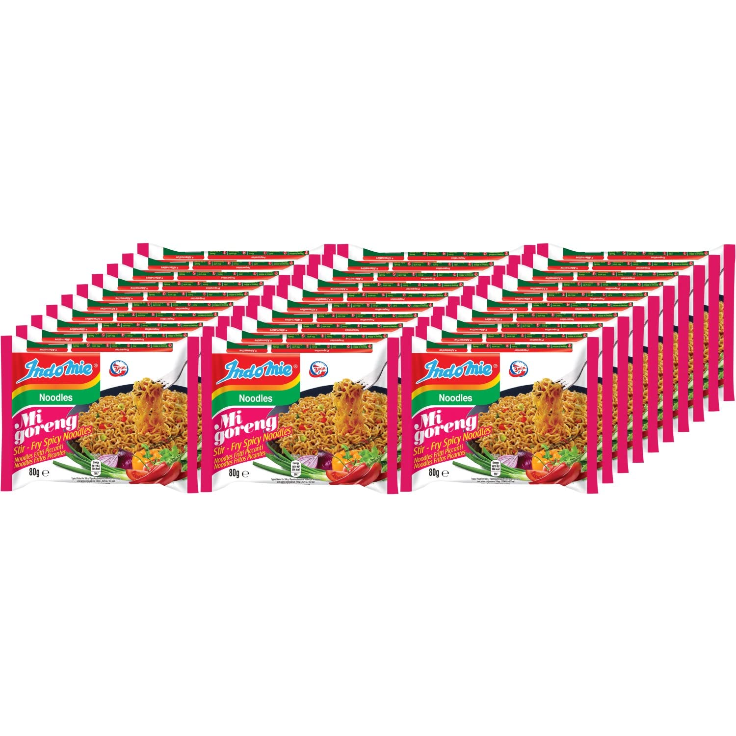 Indomie Mi Goreng hot spicy pack image – quick, flavorful dinner option.