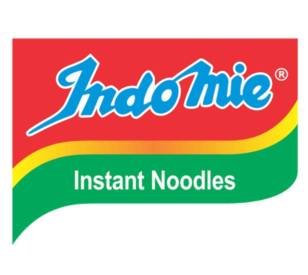 Indomie Mi Goreng noodles and sauce packets showing Indonesian-inspired flavor