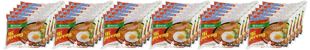Indomie Mi Goreng ready dish plated, savory aroma suggested