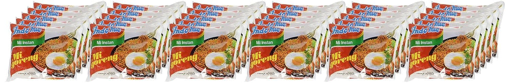 Indomie Mi Goreng spice-sauce packet close-up, ready to mix