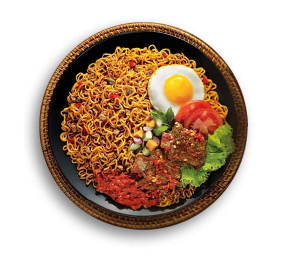 Indomie Mi Goreng served steaming, ready in minutes.