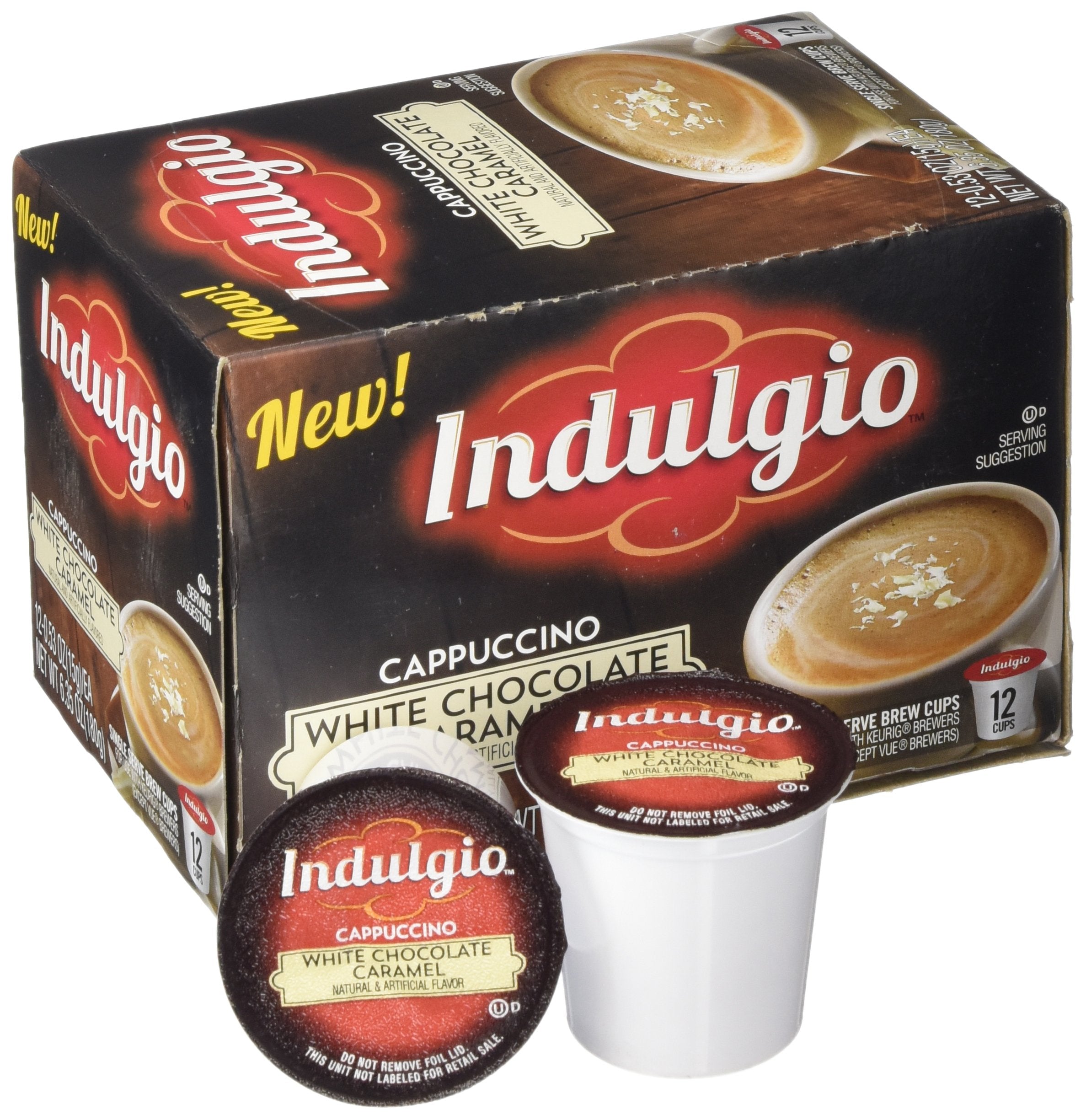 Indulgio Cappuccino Keurig brewer compatibility enables quick, mess-free brewing