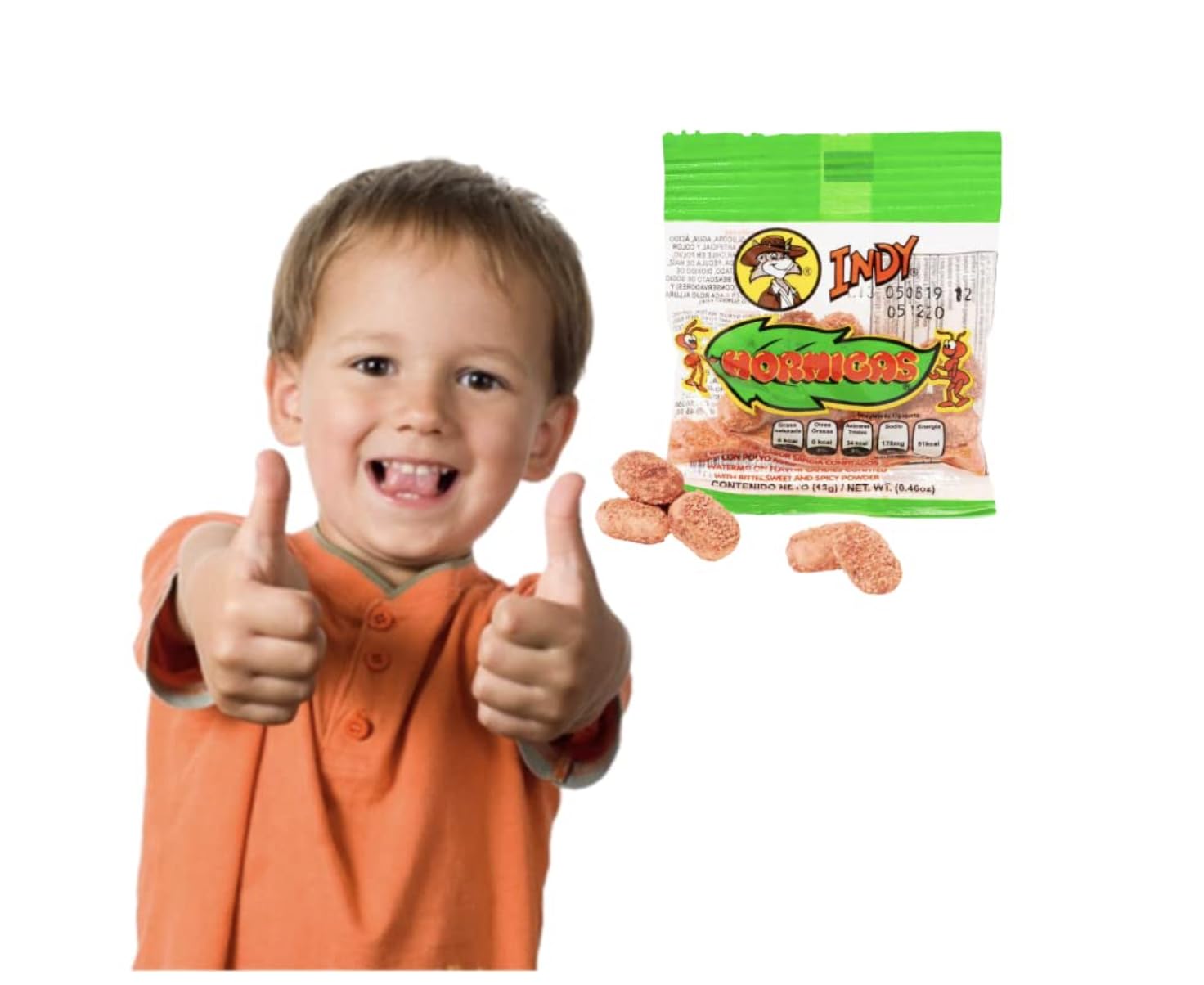 Indy Hormigas Watermelon Candies 24-piece pack, convenient for movie nights.