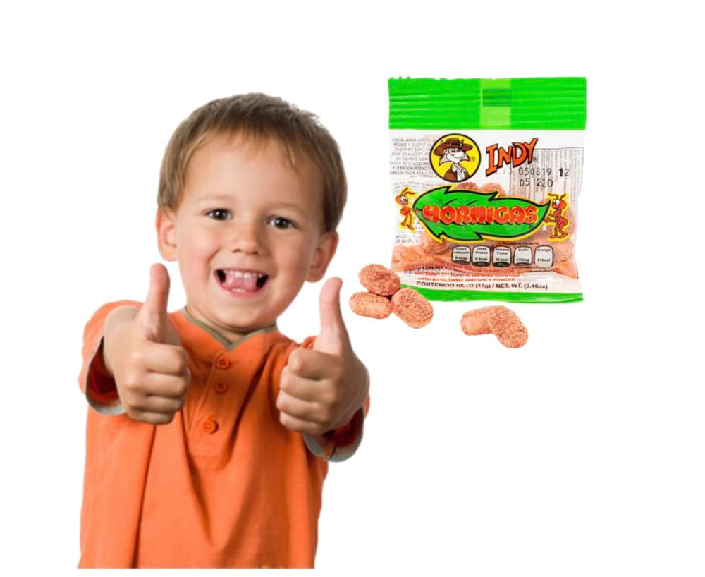 Indy Hormigas Watermelon Candies 24-piece pack, convenient for movie nights.