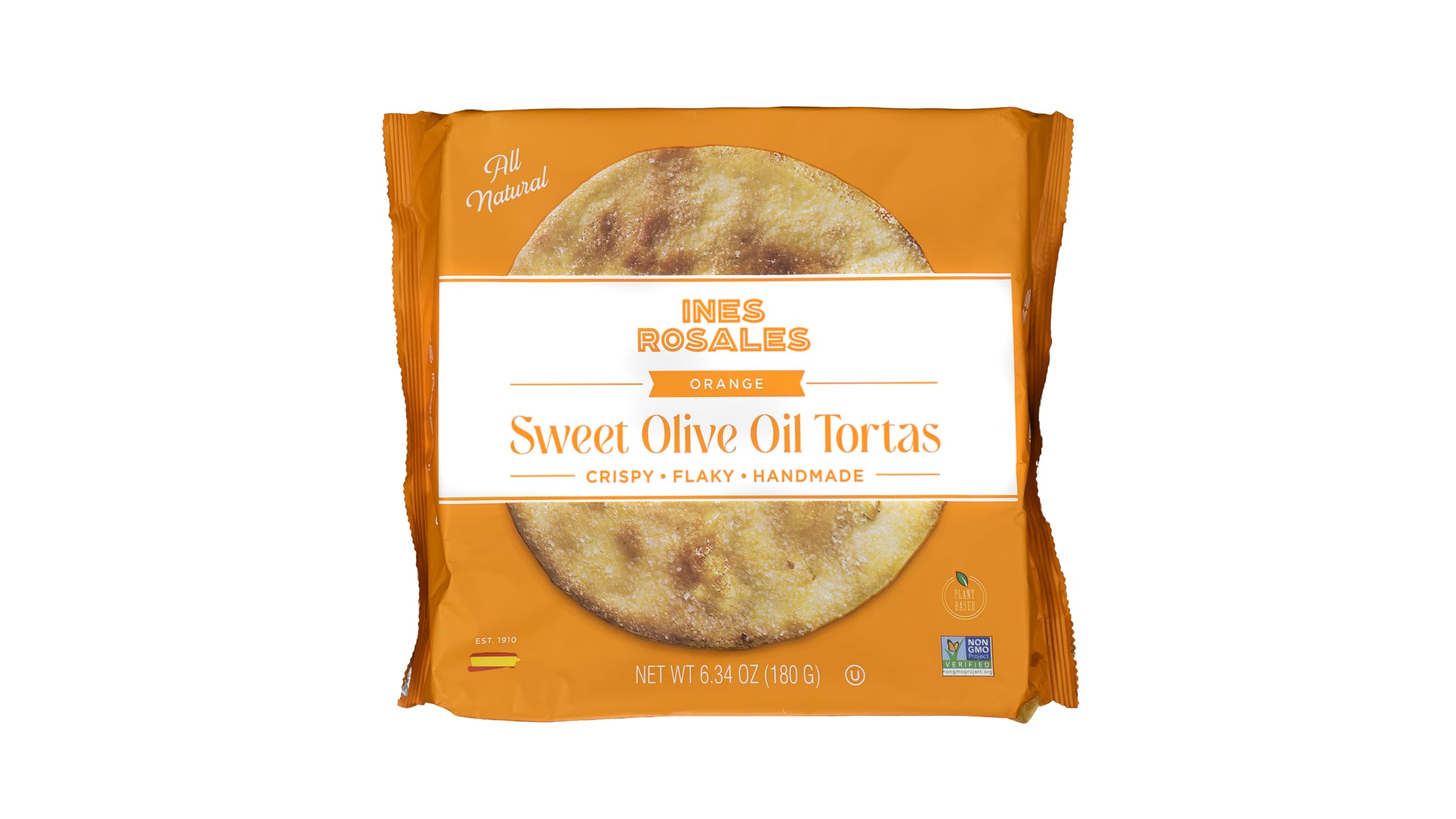 Sliced Ines Rosales Sweet Seville Orange Torta served on a plate, great with cheese.